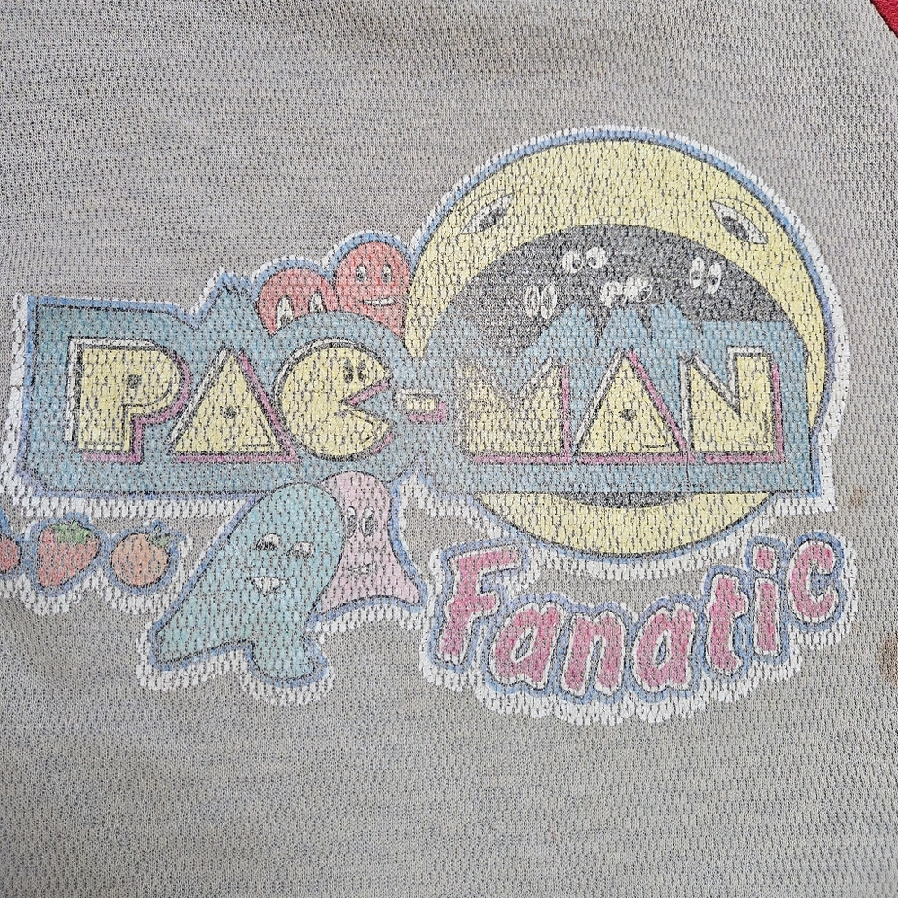 Authentic Vintage PAC-MAN Raglan T-shirt 3/4 Sleeve